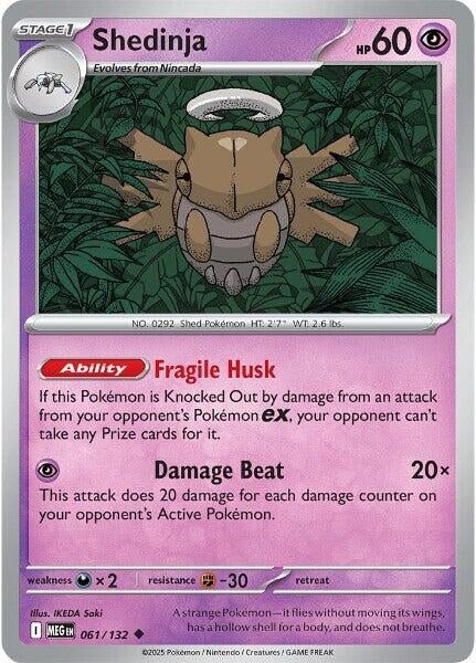 Shedinja (061/132) (ME01: Mega Evolution) (MEG) - GamesLand Canada