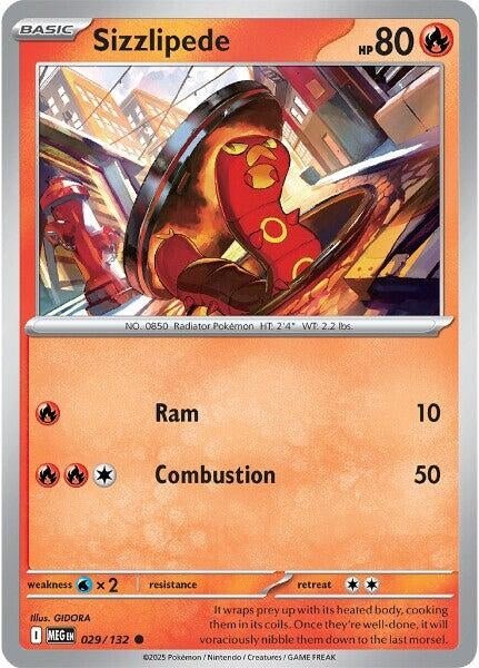 Sizzlipede (029/132) (ME01: Mega Evolution) (MEG) - GamesLand Canada