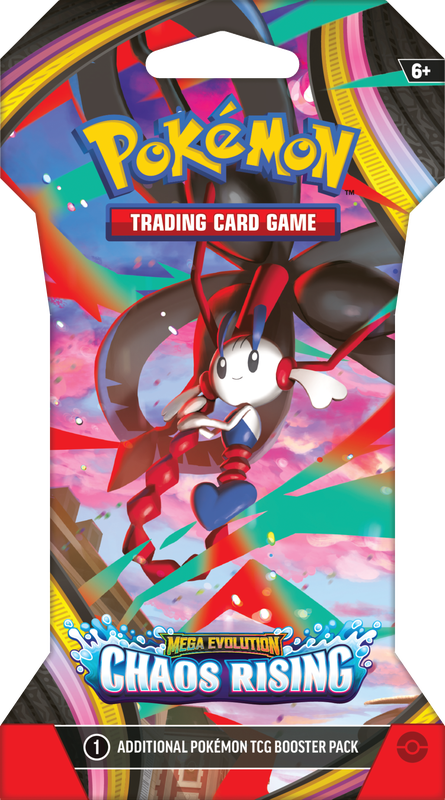 SLEEVED POKEMON ME04 CHAOS RISING PACK - PRE ORDER (1 RANDOM PACK) - WAVE 1 - GamesLand Canada