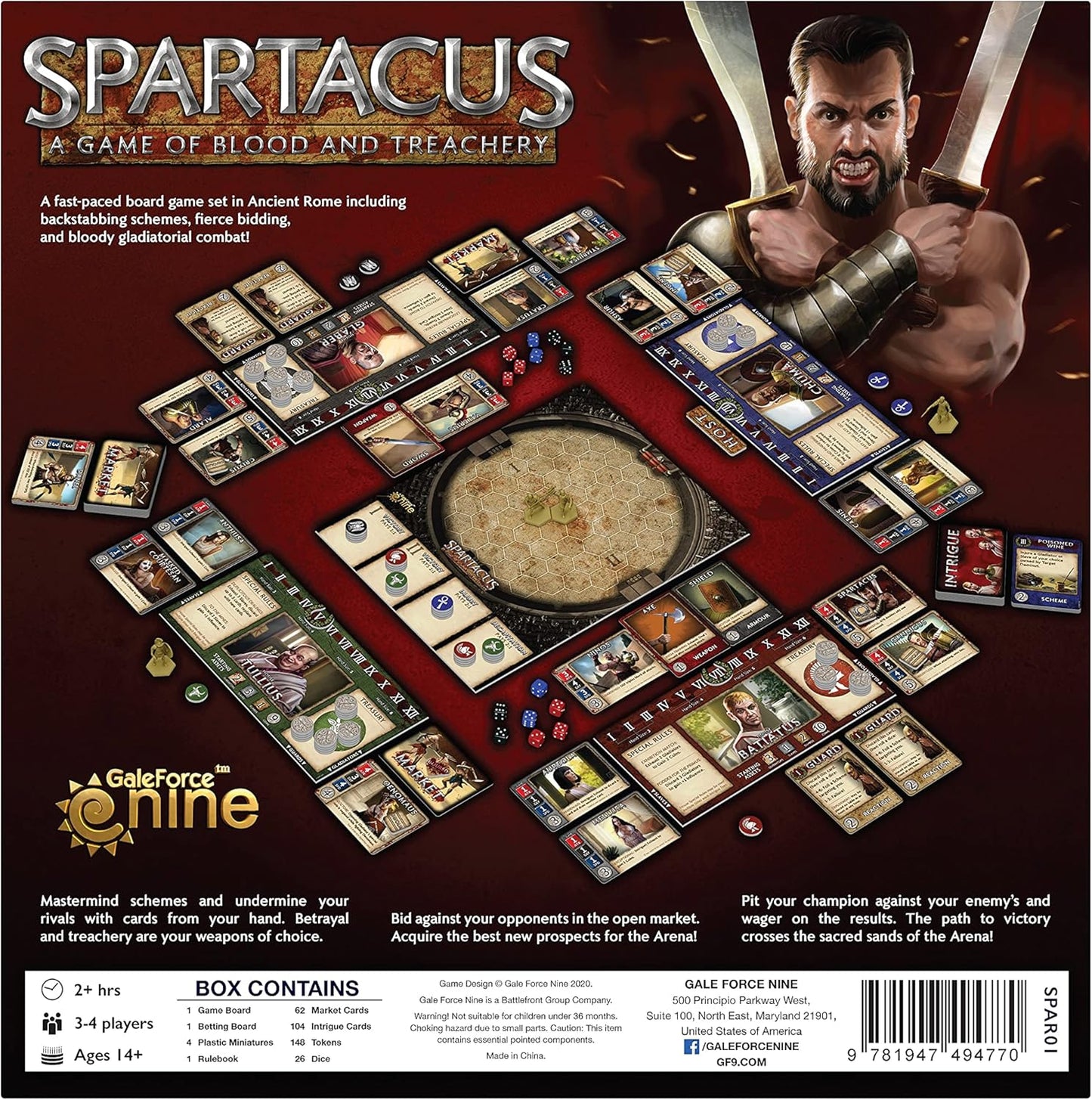 Spartacus: A Game of Blood and Treachery - GamesLand Canada