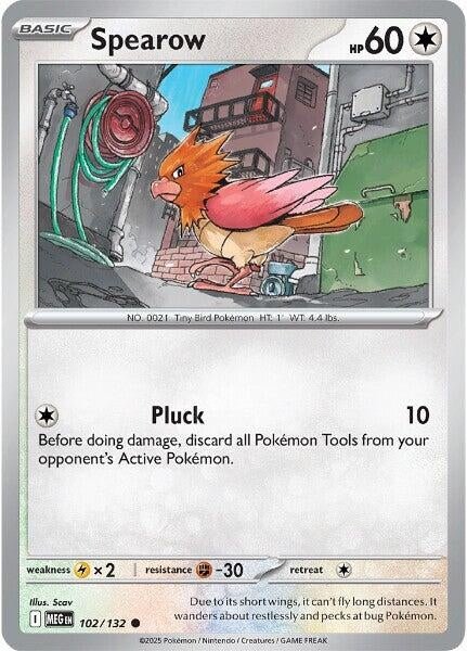 Spearow (102/132) (ME01: Mega Evolution) (MEG) - GamesLand Canada
