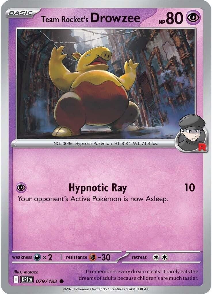 Team Rocket's Drowzee (079/182) (SV10: Destined Rivals) (DRI) - GamesLand Canada