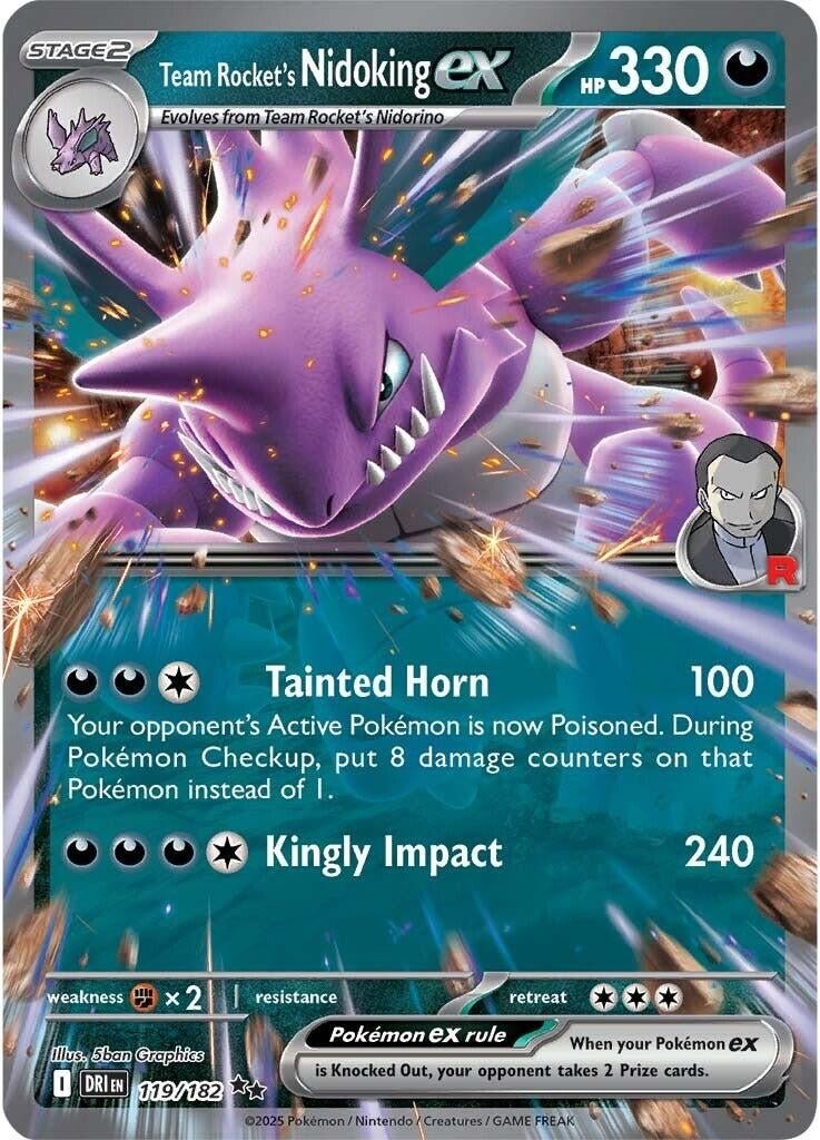 Team Rocket's Nidoking ex (119/182) (SV10: Destined Rivals) (DRI) - GamesLand Canada