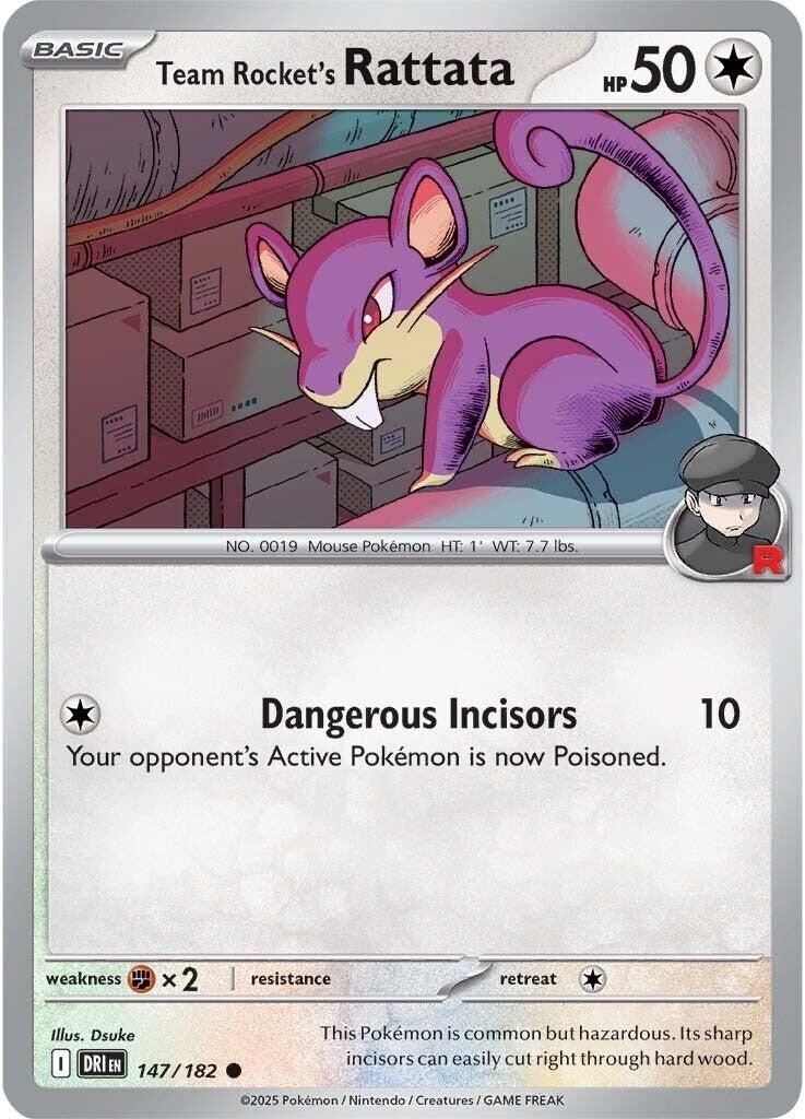 Team Rocket's Rattata (147/182) (SV10: Destined Rivals) (DRI) - GamesLand Canada