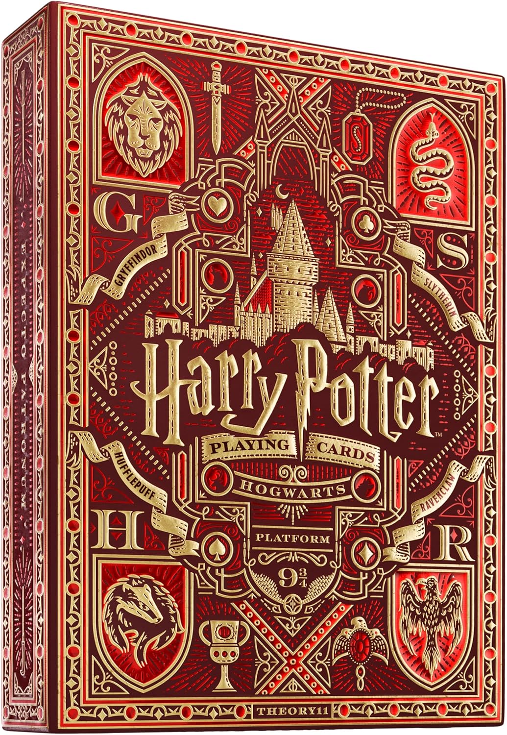 Theory 11 Harry Potter Playing Cards - Red - GamesLand Canada