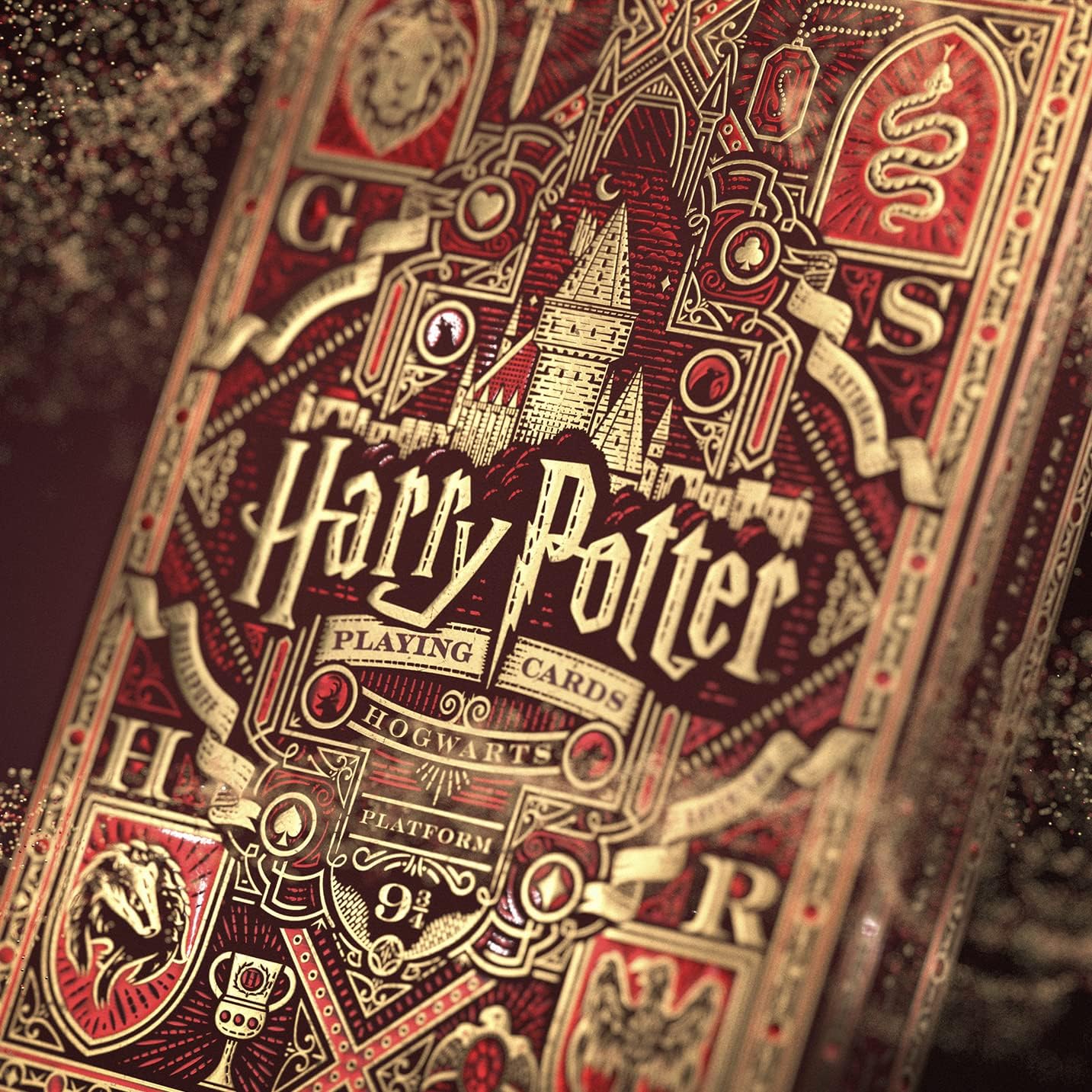 Theory 11 Harry Potter Playing Cards - Red - GamesLand Canada