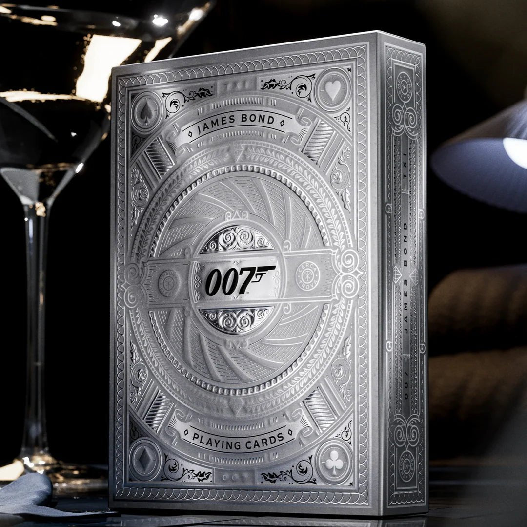 Theory 11 James Bond Playing Cards - Silver - GamesLand Canada