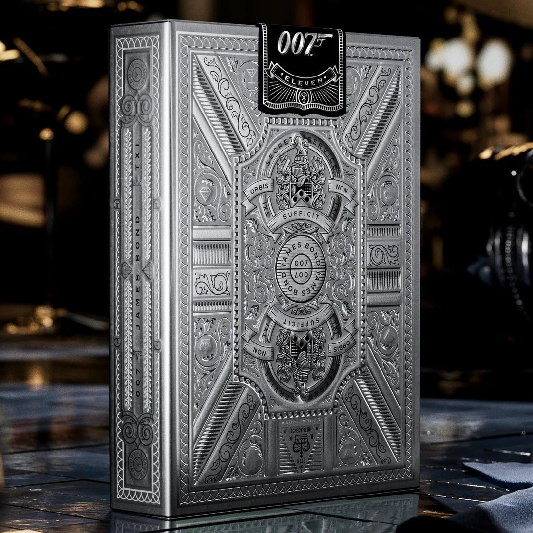 Theory 11 James Bond Playing Cards - Silver - GamesLand Canada