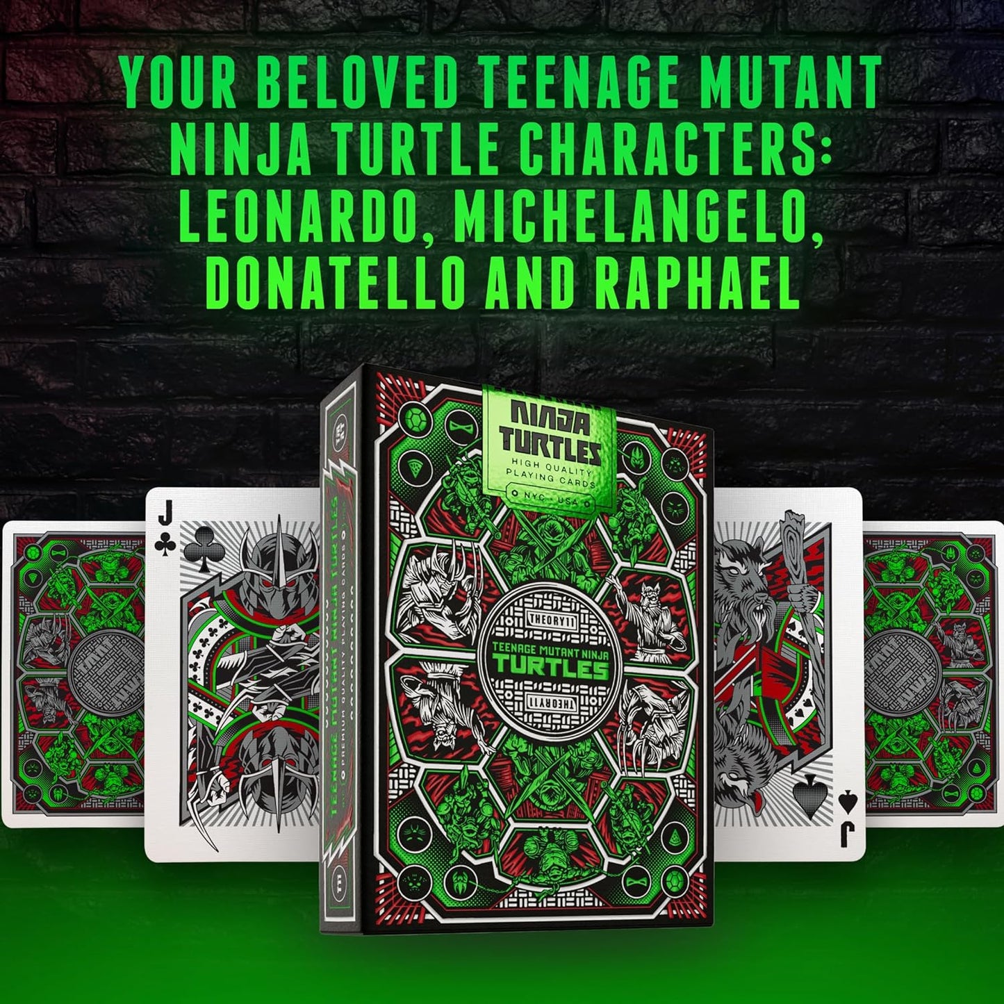 Theory 11 Teenage Mutant Ninja Turtles Playing Cards - GamesLand Canada