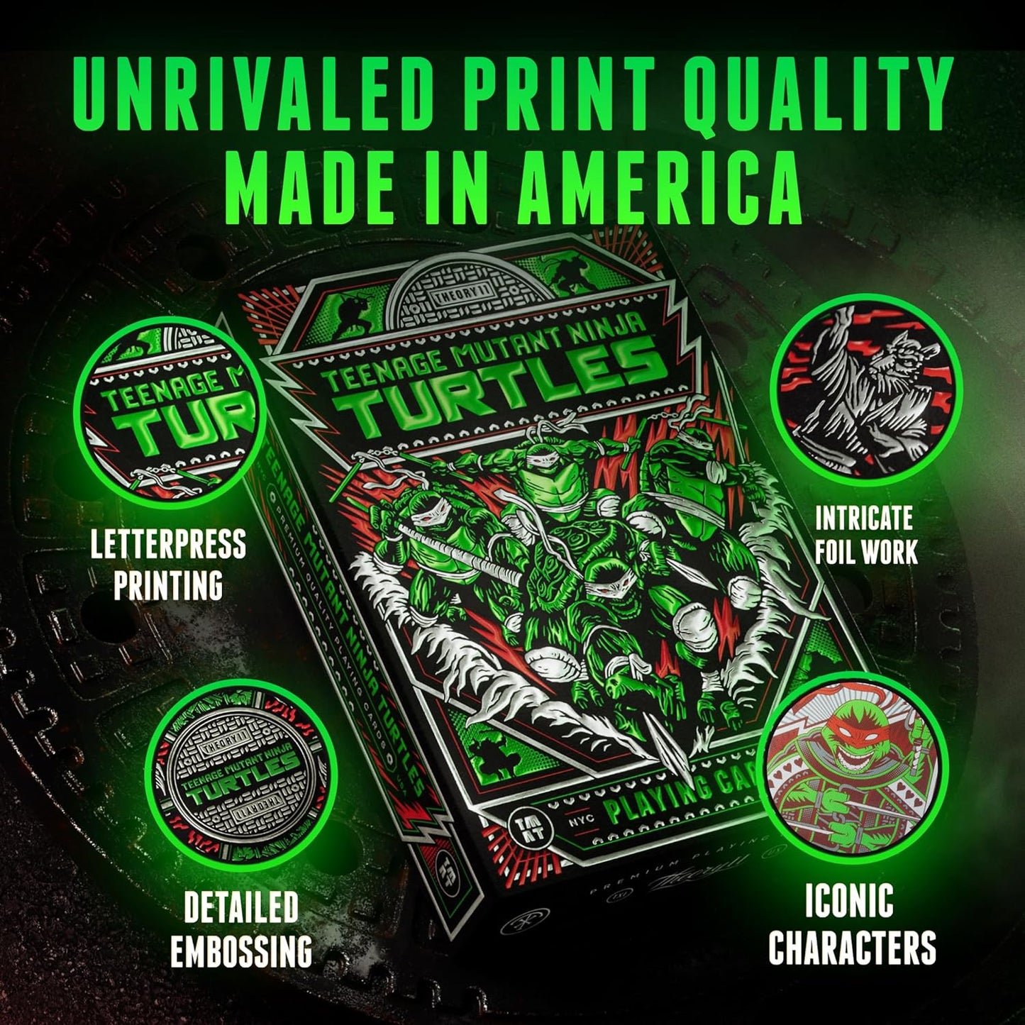 Theory 11 Teenage Mutant Ninja Turtles Playing Cards - GamesLand Canada