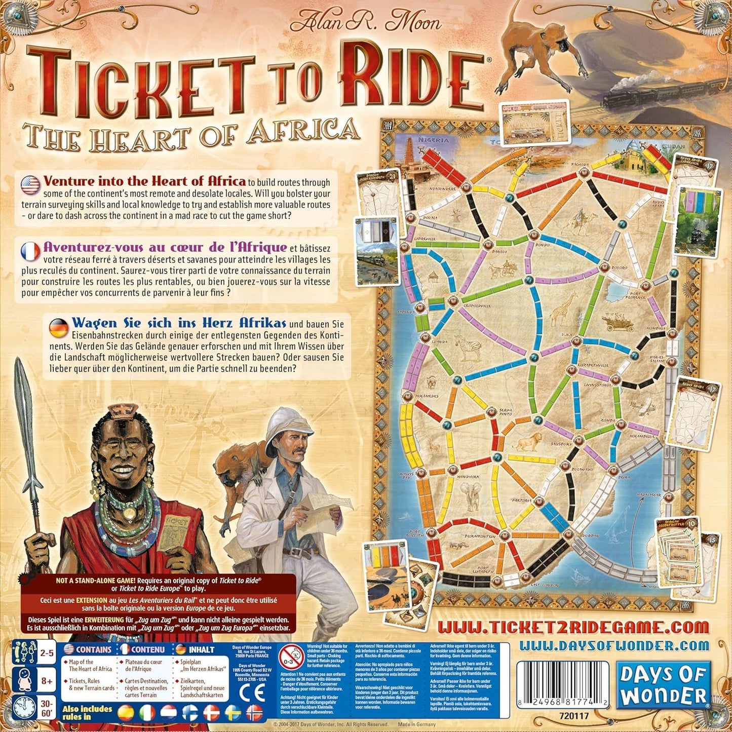 TICKET TO RIDE: MAP 3 - AFRICA - GamesLand Canada