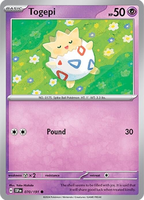 Togepi (070/191) (SV08: Surging Sparks) (SSP) - GamesLand Canada