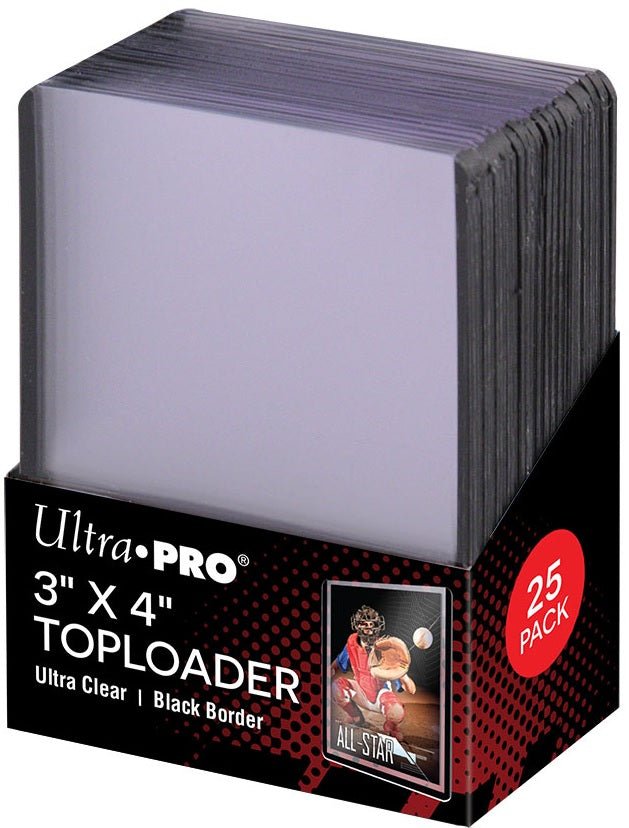 ULTRA PRO TOPLOAD 3X4 BORDER BLACK 25CT - GamesLand Canada