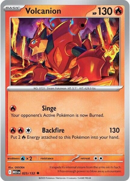 Volcanion (025/132) (ME01: Mega Evolution) (MEG) - GamesLand Canada