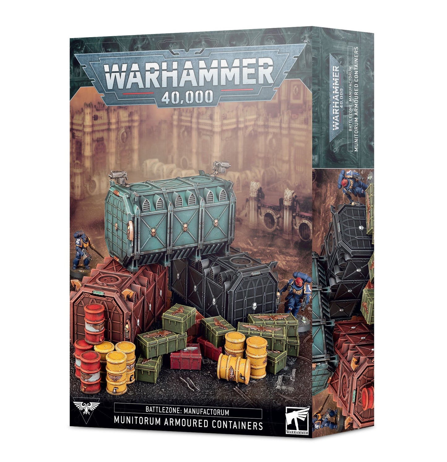Warhammer 40000: B/Z MANUF.:MUNITORUM ARMOURED CONTAINERS - GamesLand Canada