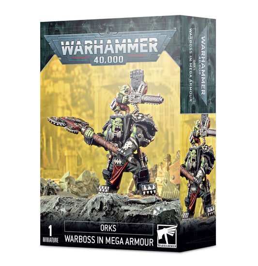 Warhammer 40000: ORKS: ORK WARBOSS IN MEGA ARMOUR - GamesLand Canada