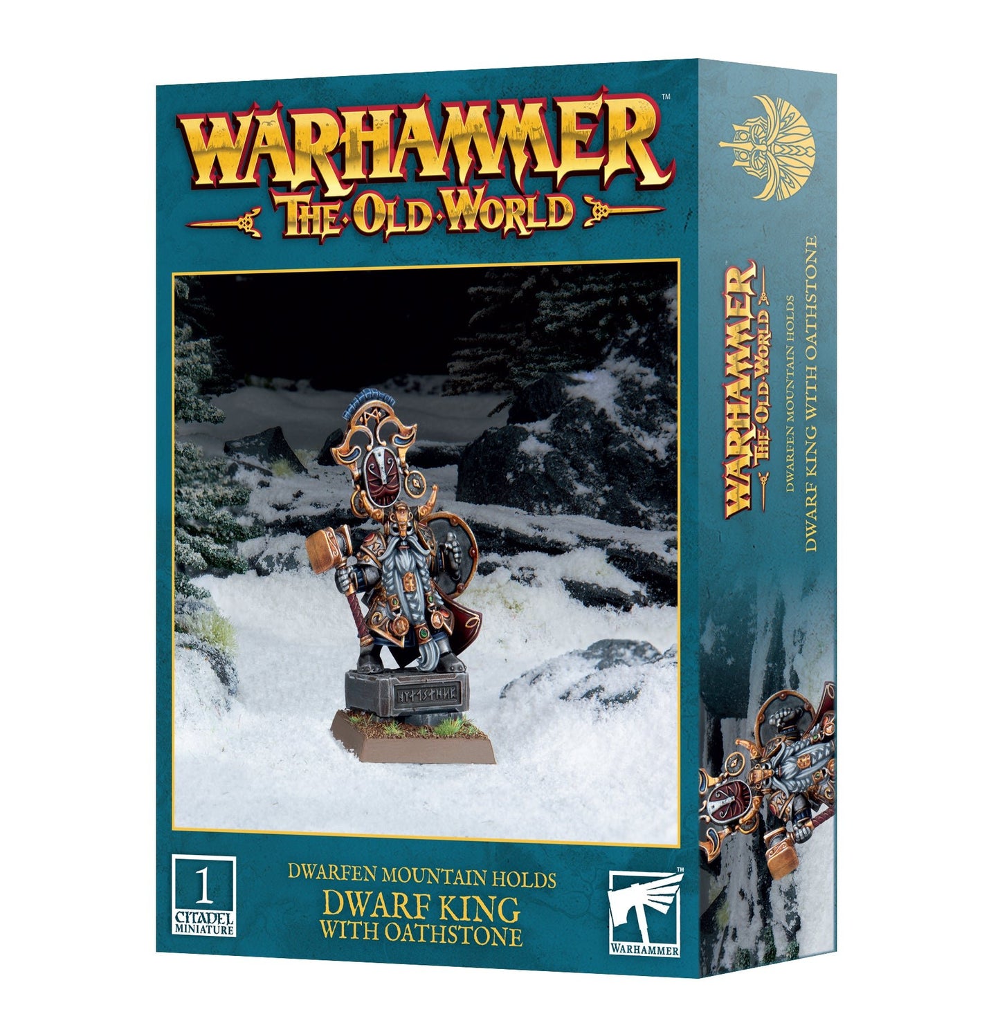 Warhammer: DWARFEN HOLDS: DWARF KING WITH OATHSTONE - GamesLand Canada