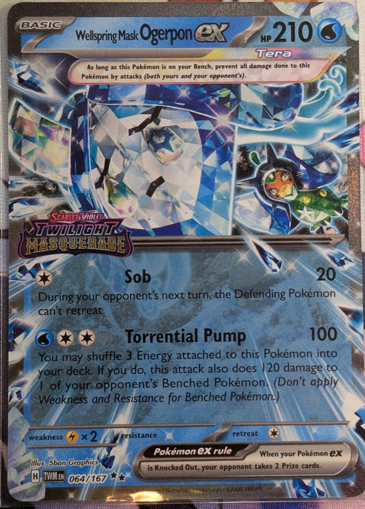 Wellspring Mask Ogerpon ex (Stamped) (064/167) (TWM) - GamesLand Canada