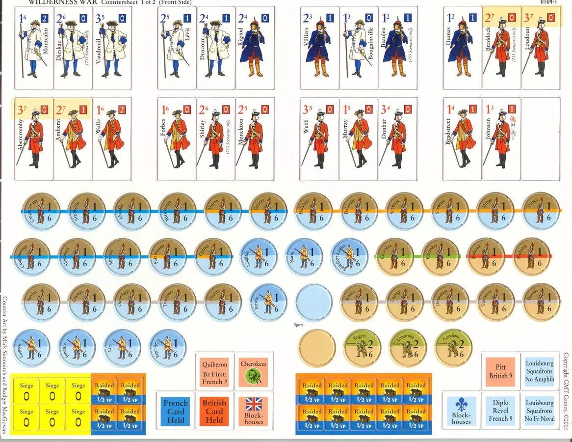 WILDERNESS WAR - THE FRENCH AND INDIAN WAR - GamesLand Canada