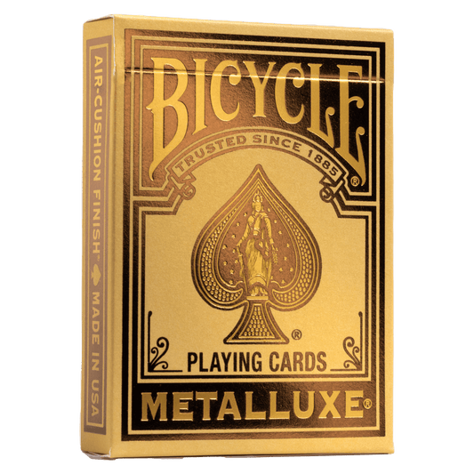 Bicycle Metalluxe Gold Playing Cards - GamesLand Canada