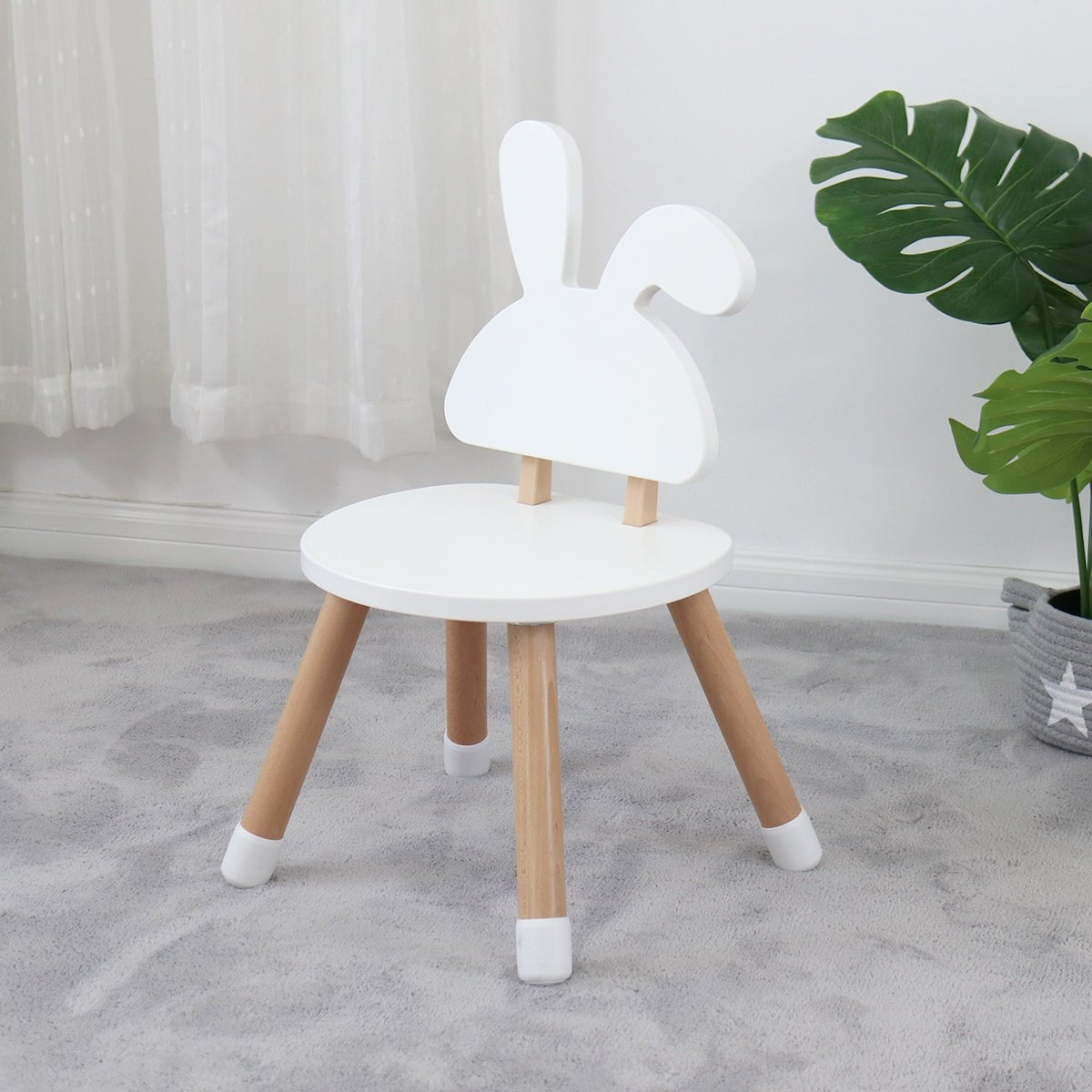 Rabbit Table and Chair Set - White - GamesLand Canada