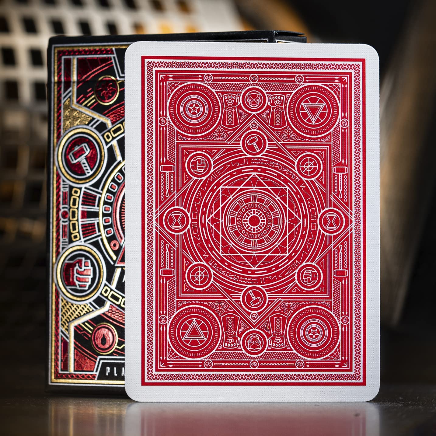 Theory 11 Avengers Playing Cards - Red - GamesLand Canada