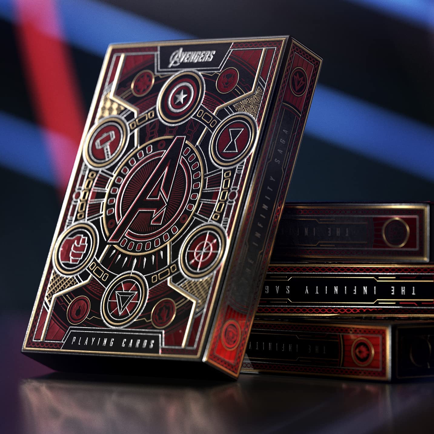 Theory 11 Avengers Playing Cards - Red - GamesLand Canada