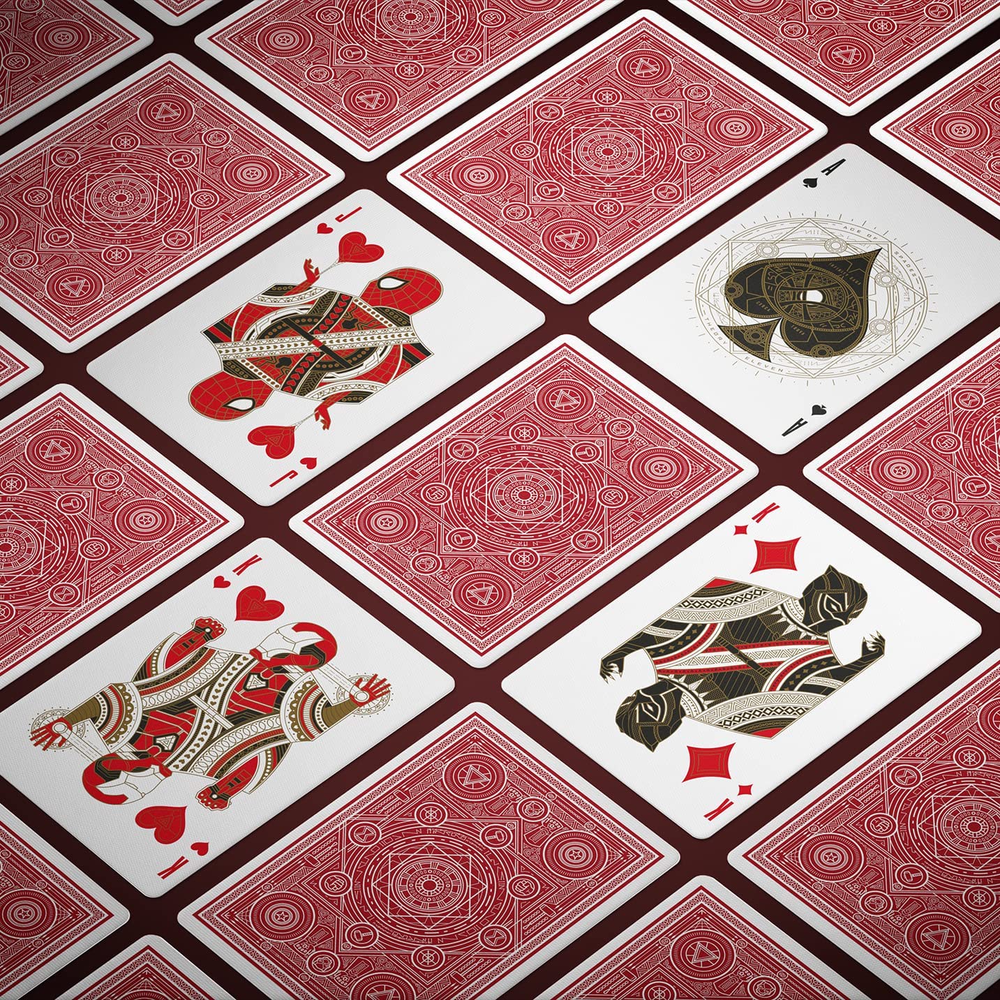 Theory 11 Avengers Playing Cards - Red - GamesLand Canada