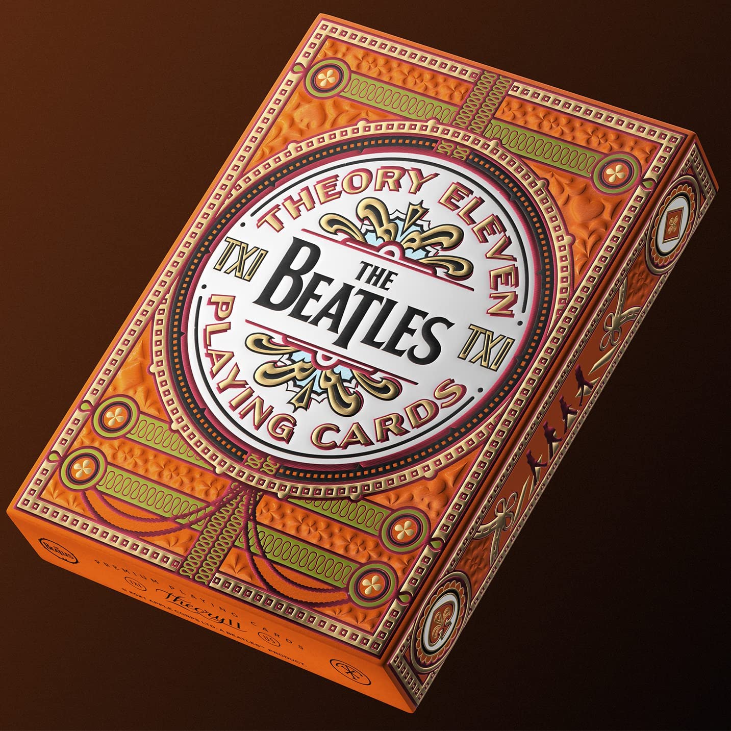 Theory 11 Beatles Playing Cards - Orange - GamesLand Canada