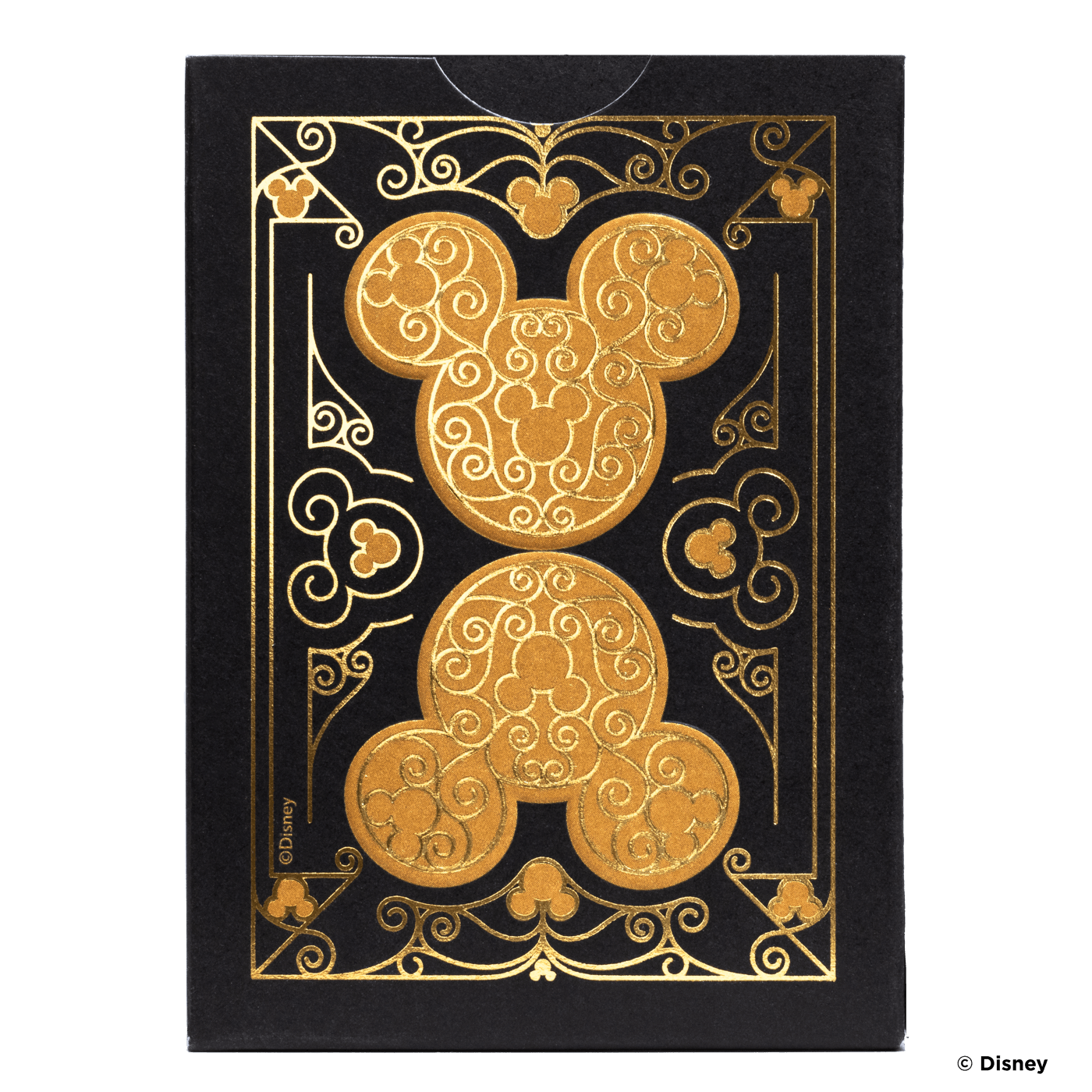 BICYCLE Disney Mickey Mouse inspired Black and Gold Playing Cards