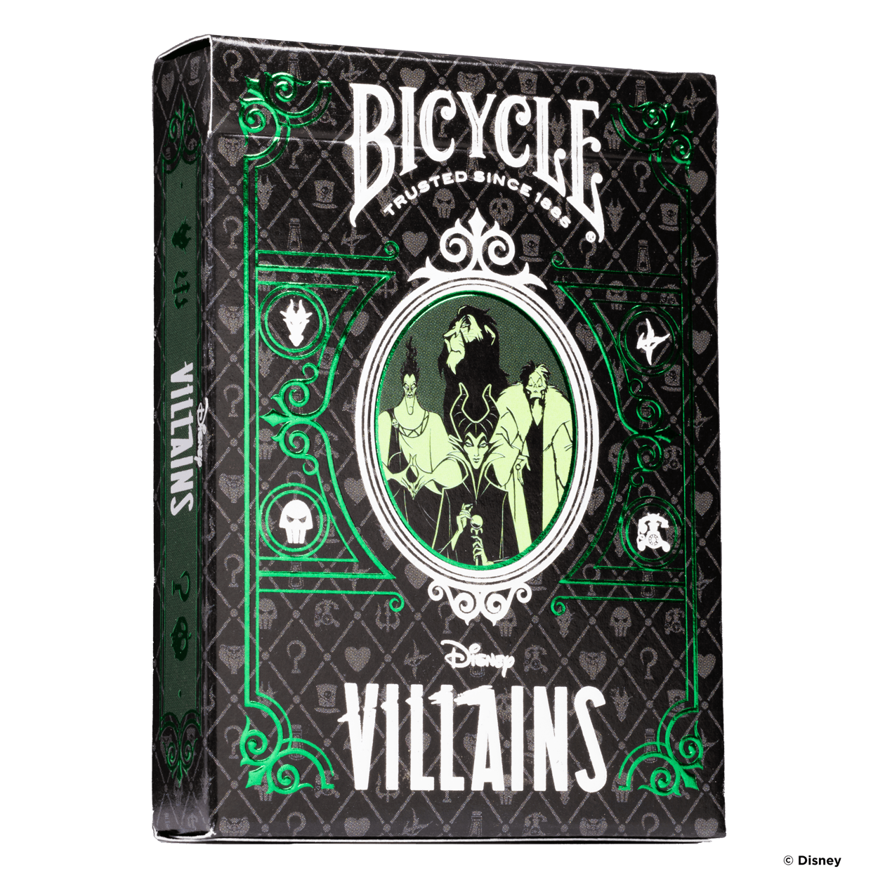 BICYCLE Disney Villains Inspired Playing Cards- Green