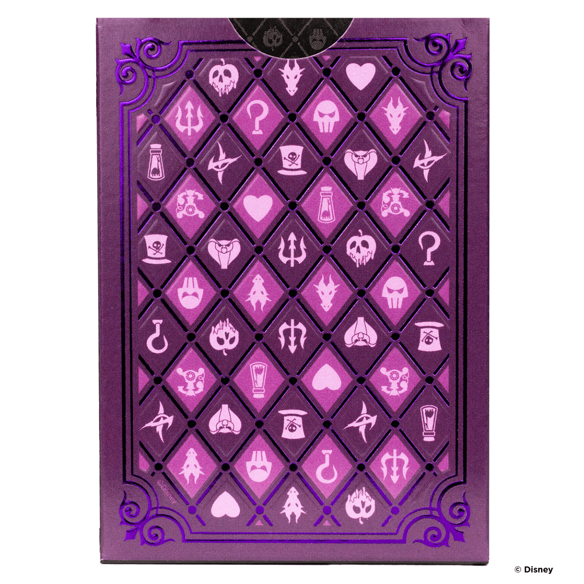 BICYCLE Disney Villains Inspired Playing Cards - Purple