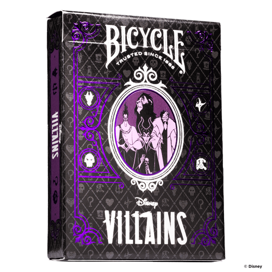 BICYCLE Disney Villains Inspired Playing Cards - Purple