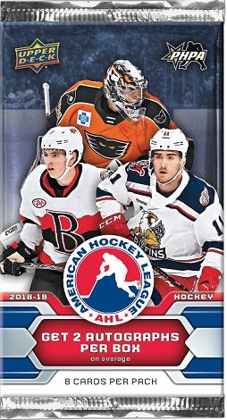 2018 - 19 Upper Deck AHL Hockey Hobby Box - GamesLand Canada