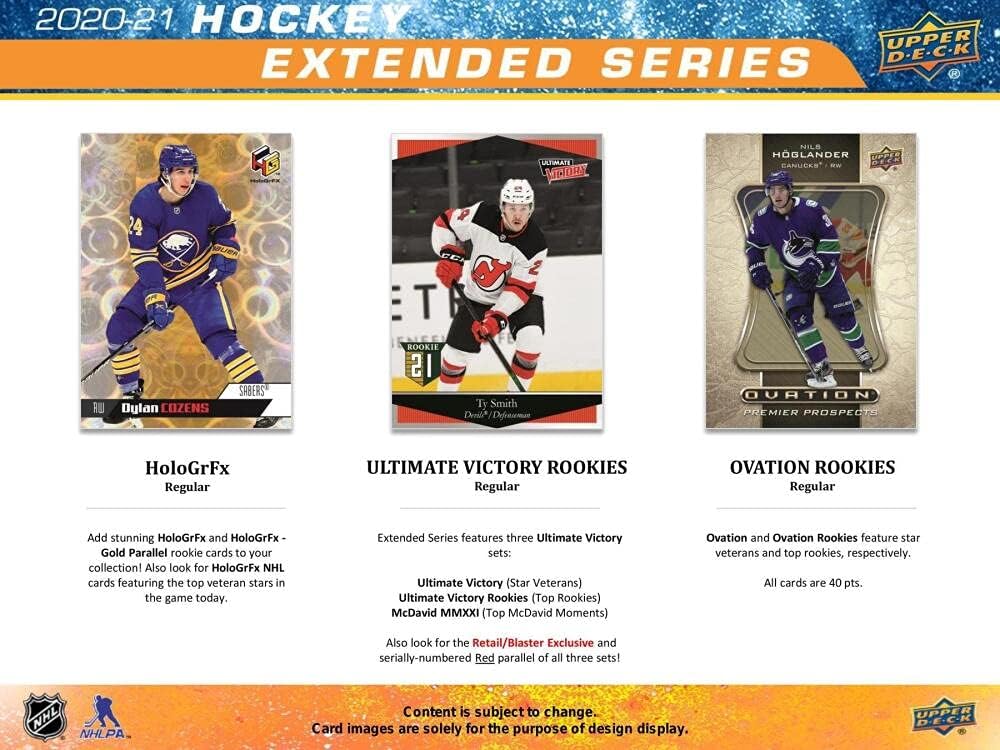 2020/21 Upper Deck Extended Series Hockey 24 - Pack Retail Box - GamesLand Canada