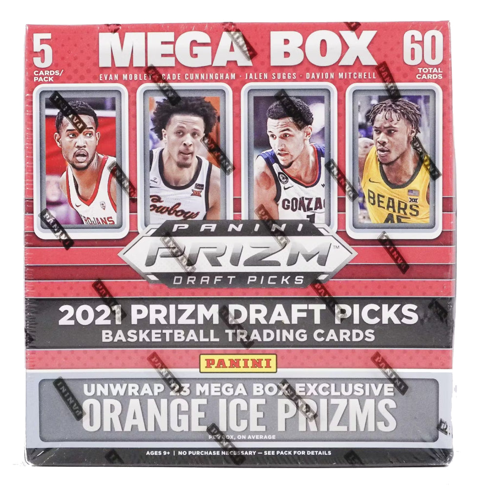 2021/22 Panini Prizm Draft Picks Basketball Mega Box (Orange Ice Prizms!)