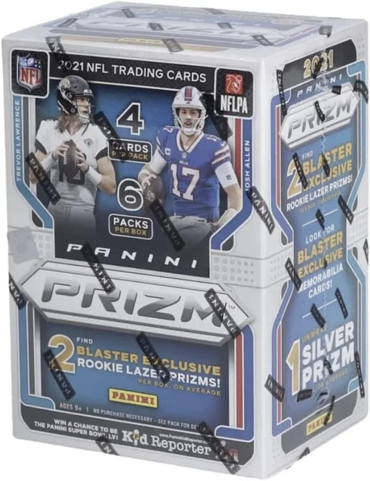 2021 Panini Prizm Football 6 - Pack Blaster Box (Lazer Prizms!) - GamesLand Canada