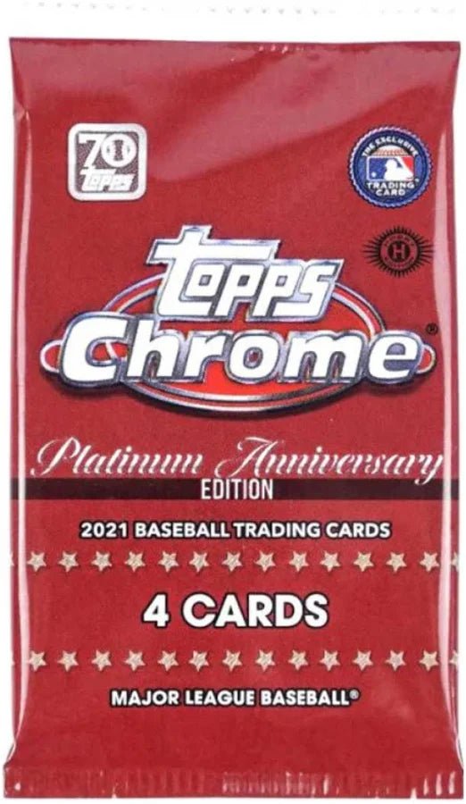 2021 Topps Chrome Platinum Anniversary Baseball Hobby Box Pack - GamesLand Canada