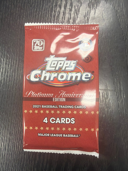 2021 Topps Chrome Platinum Anniversary Baseball Hobby Box Pack - GamesLand Canada