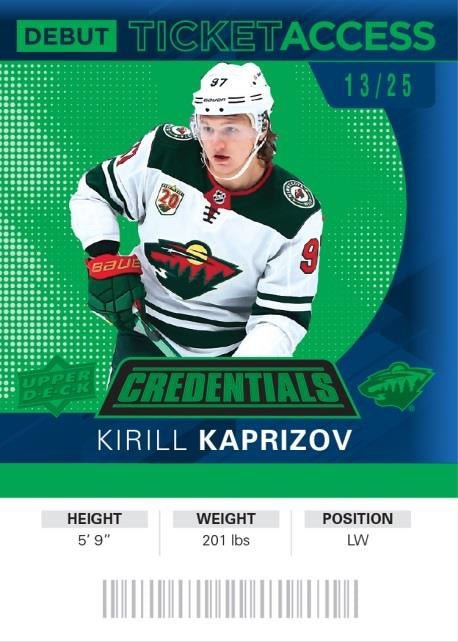 2021/22 Upper Deck Credentials Hockey Hobby Box - GamesLand Canada