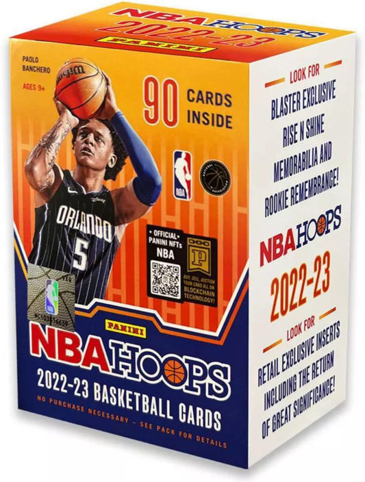 2022 - 2023 Panini NBA Hoops Basketball Trading Card Blaster Box - GamesLand Canada