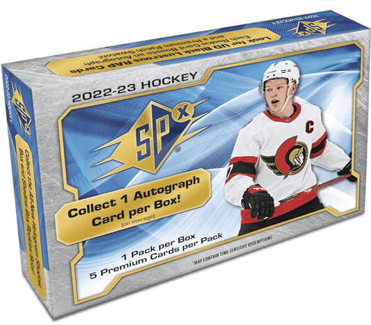 2022 - 23 UPPER DECK SPX HOCKEY HOBBY BOX - GamesLand Canada