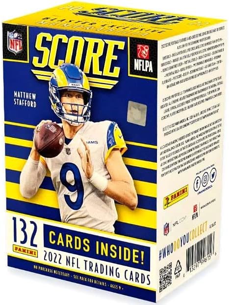 2022 Panini Score Football 6 - Pack Blaster Box (Gold Parallels!) - GamesLand Canada