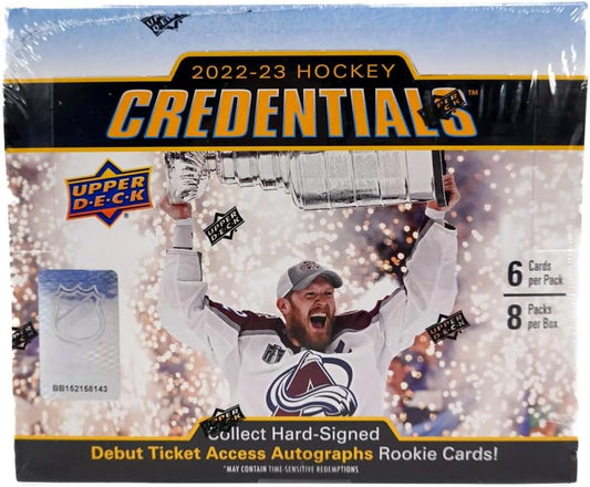 2022/23 Upper Deck Credentials Hockey Hobby Box - GamesLand Canada