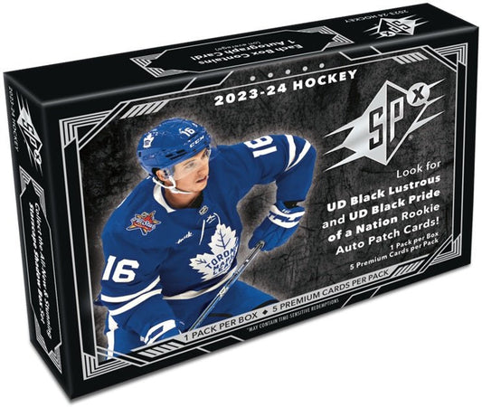 2023 - 24 UPPER DECK SPX HOCKEY HOBBY BOX - GamesLand Canada