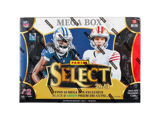 2023 Panini Select Football Mega Box (Black & Green Prizm Die Cuts!)