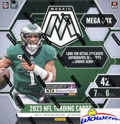 2023 Panini Mosaic Football Mega Box (Reactive Blue Parallels!) - GamesLand Canada