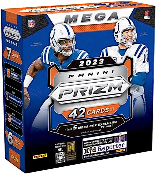 2023 Panini Prizm Football Mega Box (Neon Green Pulsar Prizms!) - GamesLand Canada