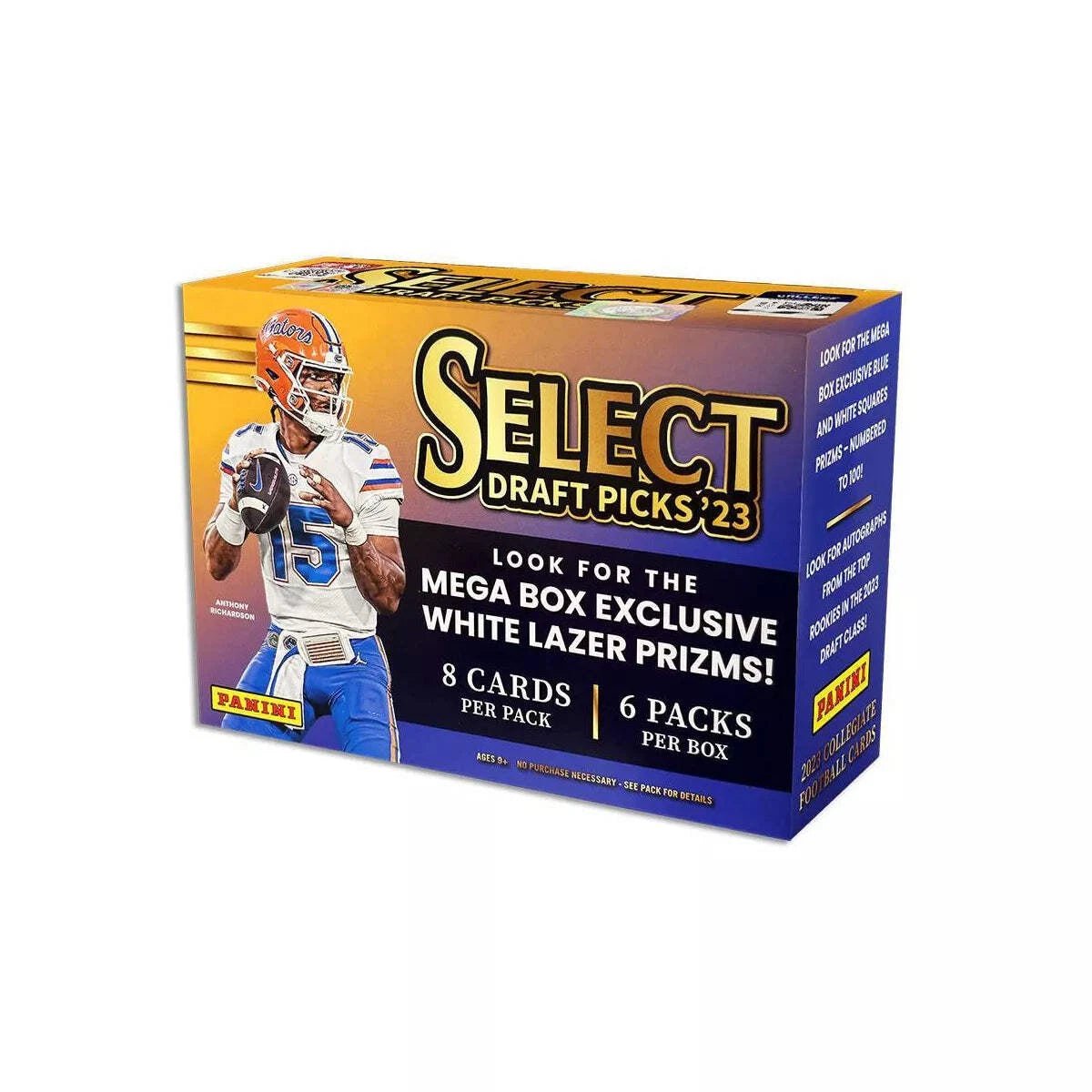 2023 Panini Select Draft Picks Football Mega Box (White Lazer Prizms!) - GamesLand Canada