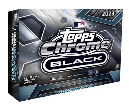 2023 TOPPS CHROME BLACK BASEBALL HOBBY BOX